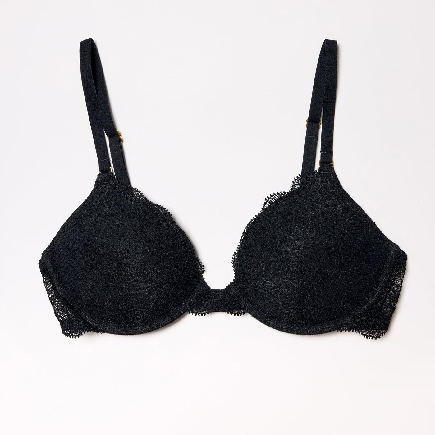 All Over Lace Lift Up Bra Black - Image 15