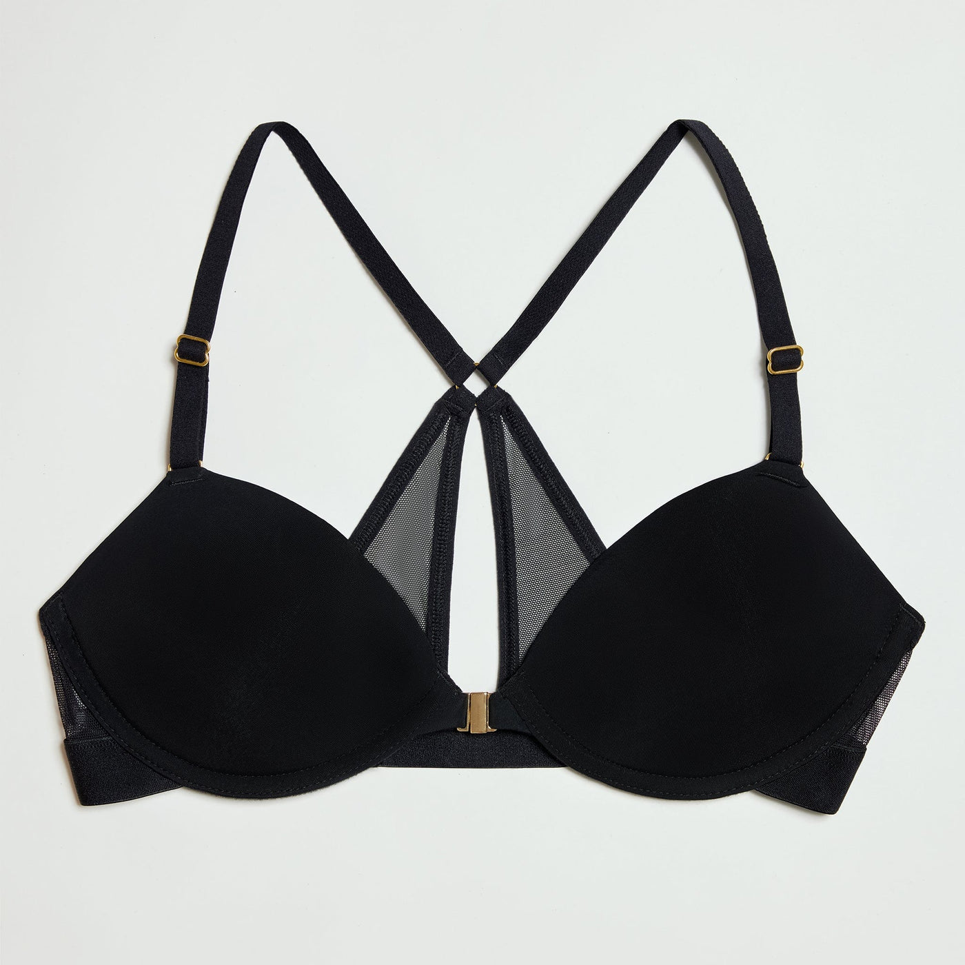 Demi Racerback T-Shirt Bra Black - Image 10