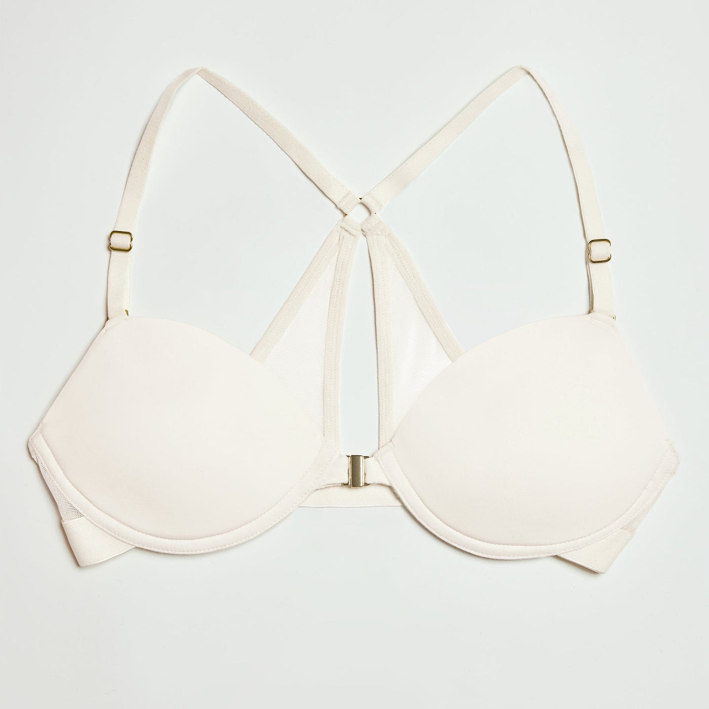 Demi Racerback T-Shirt Bra Ecru - Image 8