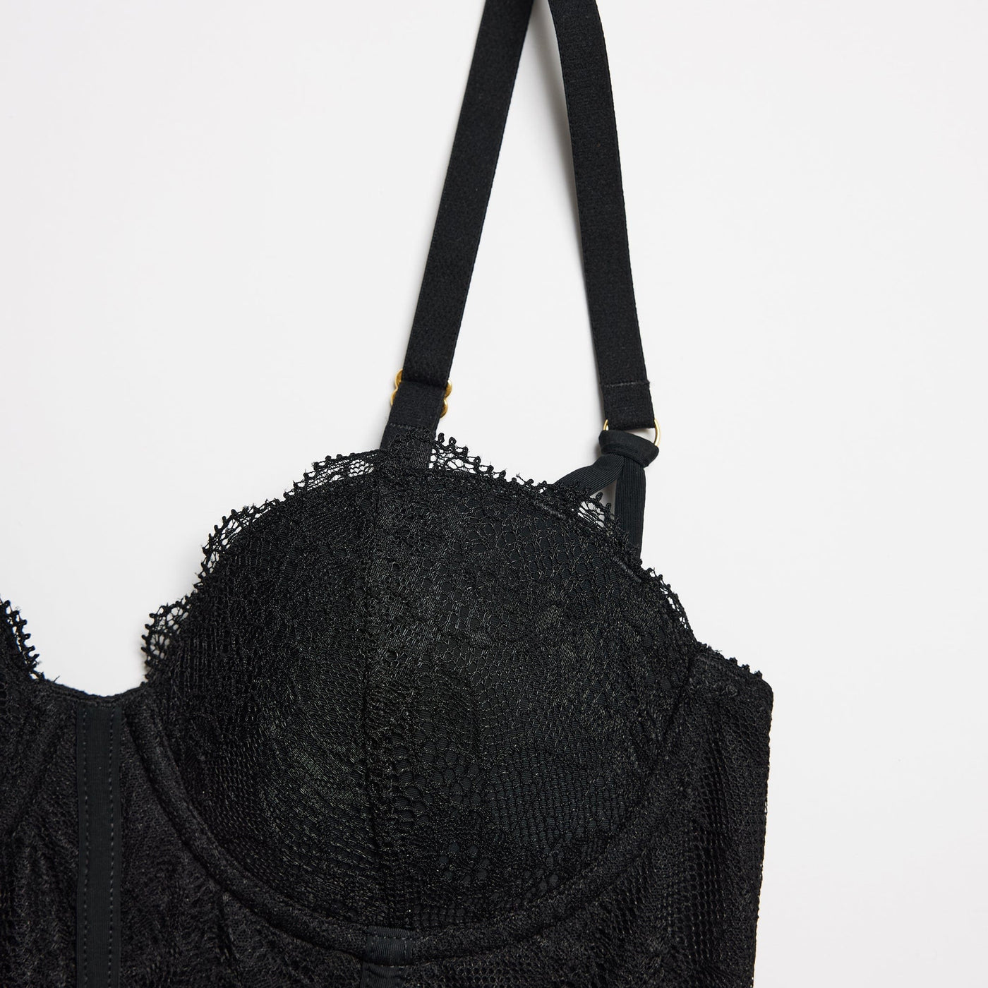 Lace Corset Top Black - Image 11