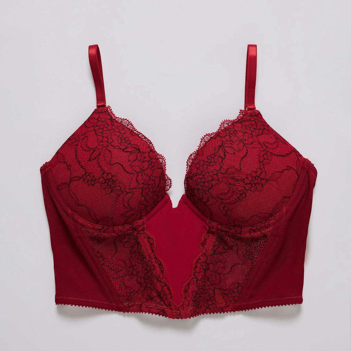 Lace Lift Up Corset Top Scarlet Two-Tone - Image 8