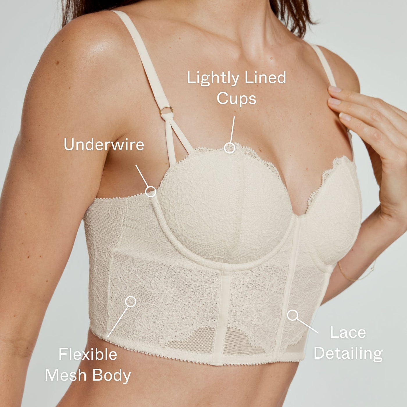 Lace Corset Top Black - Image 3