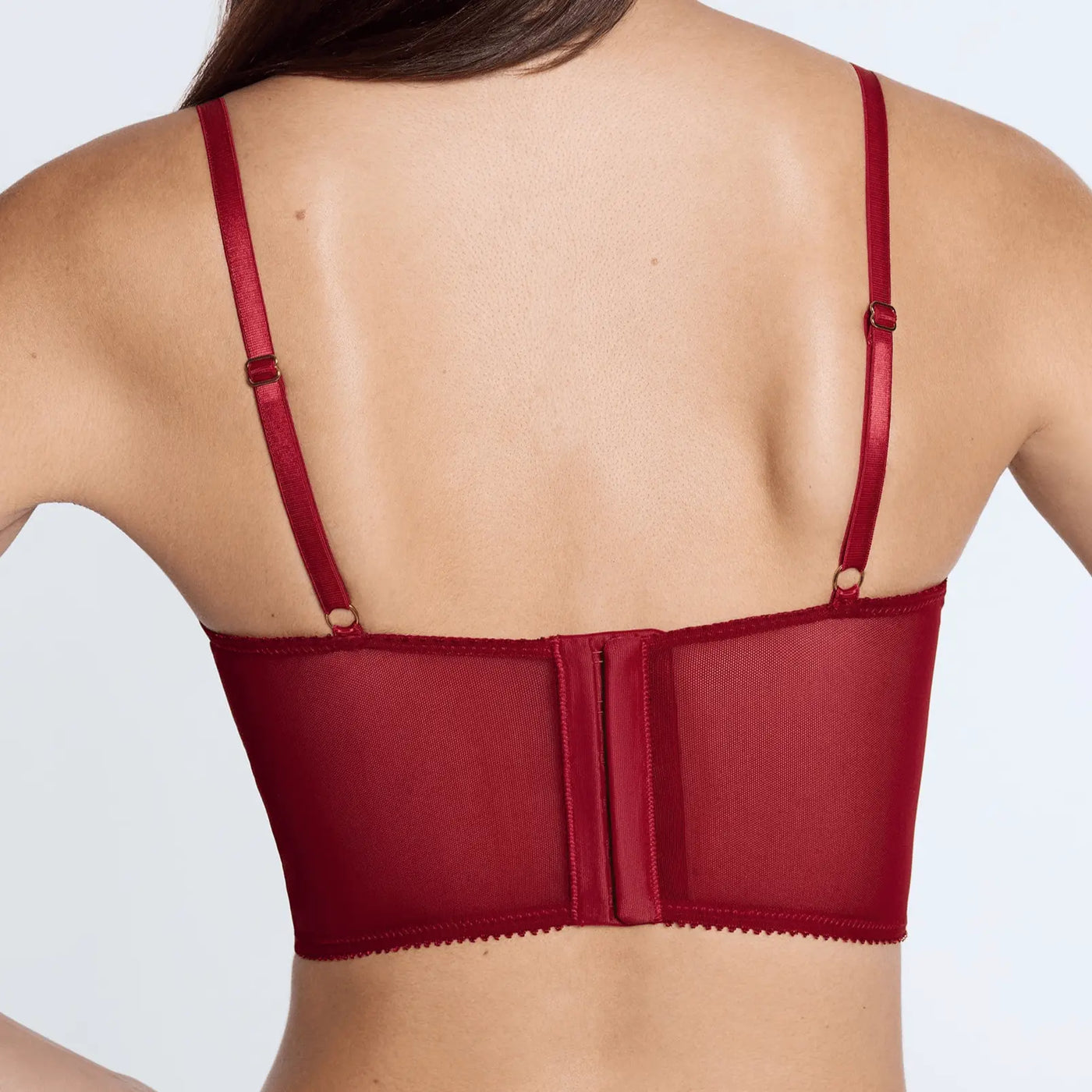 Lace Lift Up Corset Top Scarlet Two-Tone - Image 3