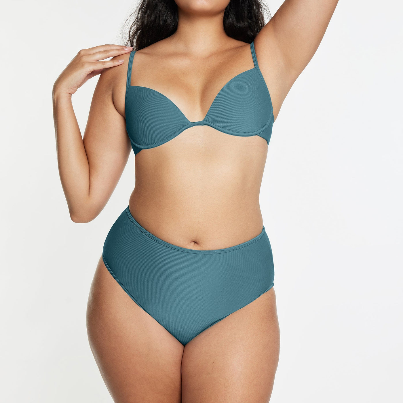 Scoop Underwire Bikini Top Ribbed Isle - Image 7