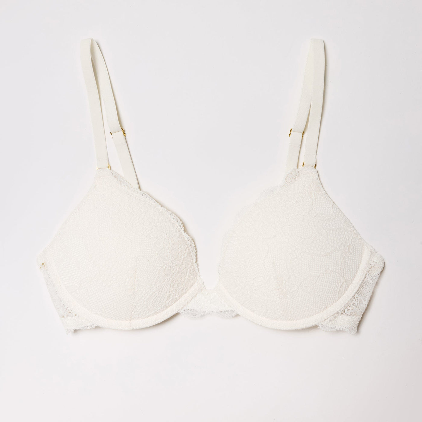 All Over Lace Lift Up Bra Ecru - Image 9