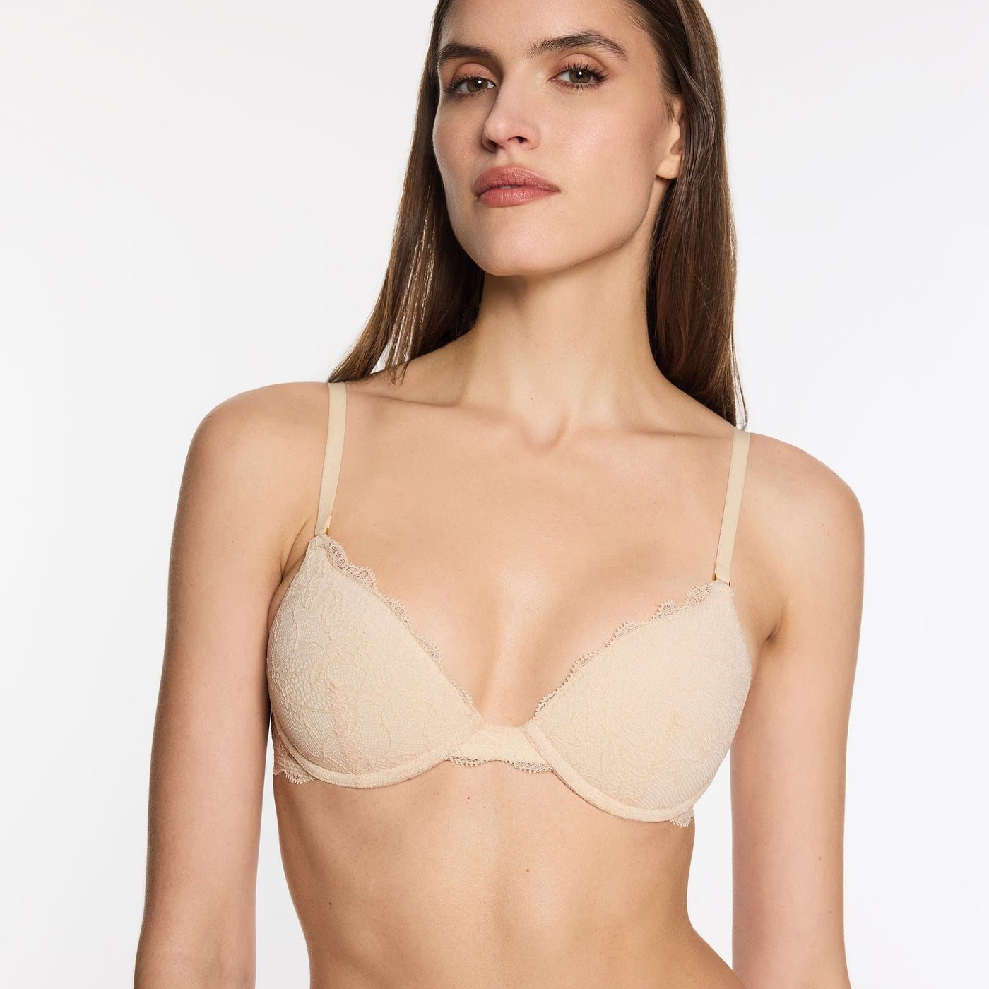 All Over Lace Lift Up Bra Sand - Image 10